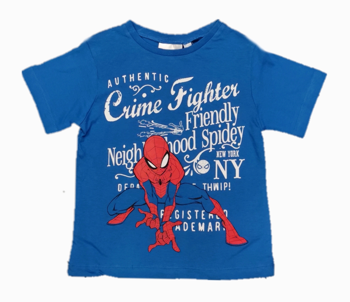 Spiderman T-Shirt Blau "Crime Fighter"